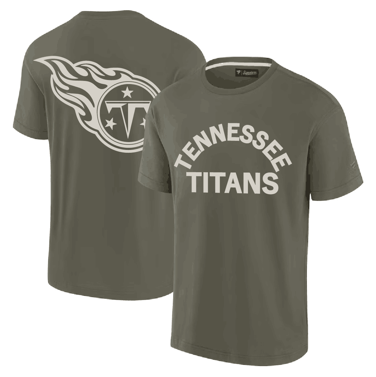 Men's Tennessee Titans Olive Elements Super Soft T-Shirt